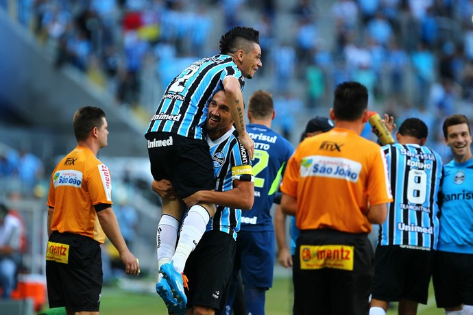 grêmio juventude arena gauchão gol barcos pará (Foto: Lucas Uebel/Grêmio FBPA)