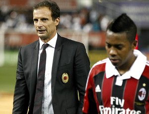 Robinho Massimiliano Allegri Milan (Foto: AFP)