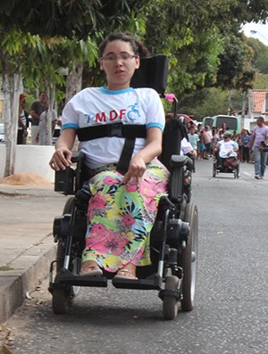 Ester Araújo, cadeirante de Teresina (Foto: Wenner Tito)