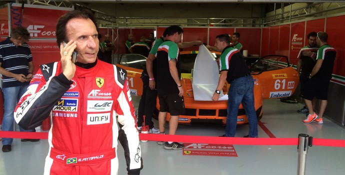 Emerson Fittipaldi apresenta Ferrari que guiará nas 6 Horas de São Paulo (Foto: David Abramvezt)