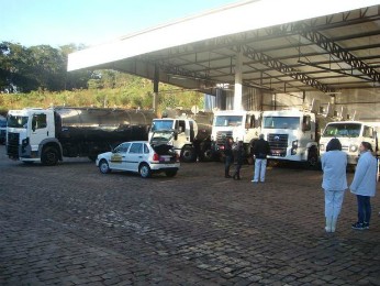 Dez caminhões foram apreendidos no RS (Foto: Marjuliê Martini/Ministério Público)