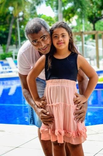 Romário e a filha, Ivy (Foto: Divulgação)