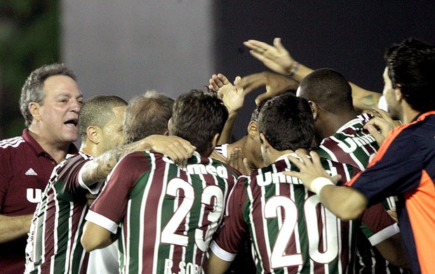 Fluminense comemoração jogo Macaé (Foto: Marcelo Theobald / Ag. O Globo)