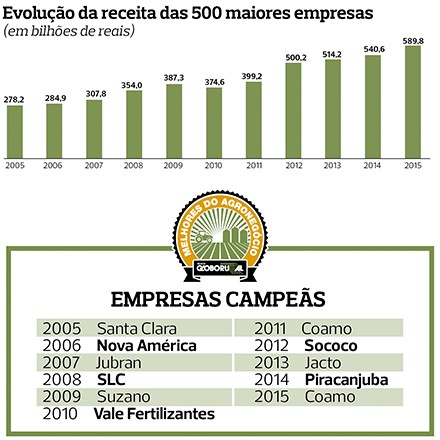 Empresas campeãs (2005-2015) (Foto: Sueli Issaka/Ed. Globo)