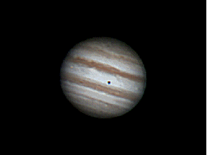 Gif do trânsito das duas luas em Júpiter foi feito por mogiano com base em 110 mil fotos do planeta capturas a partir do céu de Mogi das Cruzes (Foto: Marco Mastria/ Arquivo Pessoal)