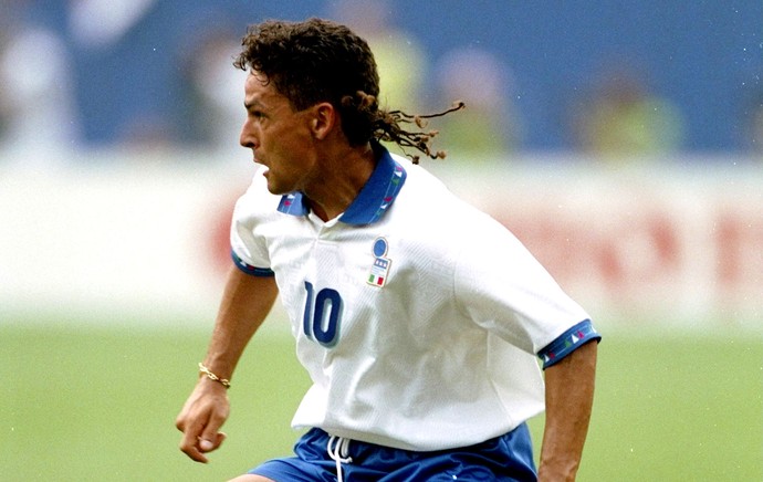 Roberto Baggio Copa do Mundo 1994 visual  (Foto: Getty Images)