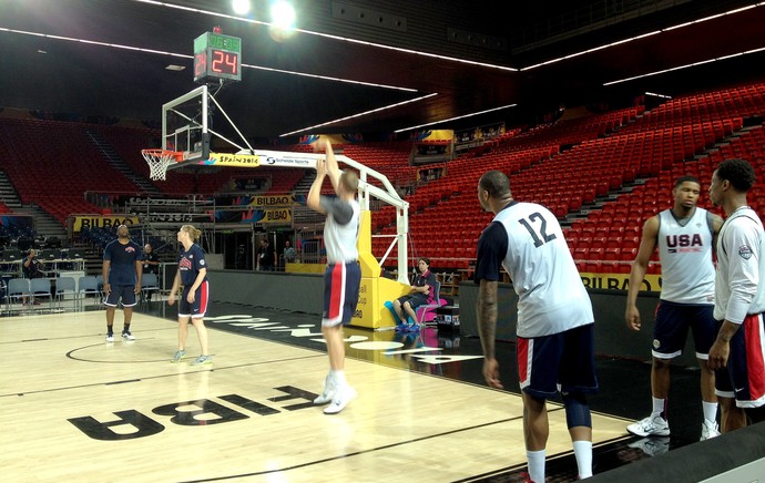 treino dos Estados Unidos para o mundial de basquete (Foto: Cassio Barco) treino dos Estados Unidos para o mundial de basquete (Foto: Cassio Barco)