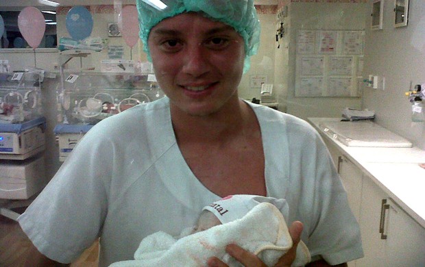 Adryan flamengo nascimento filha (Foto: Divulgação / Mastersports)