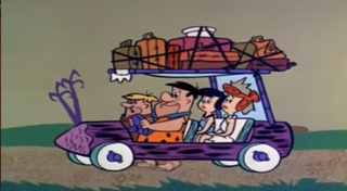 Carro dos Flintstones (Foto: Reprodução / YouTube)