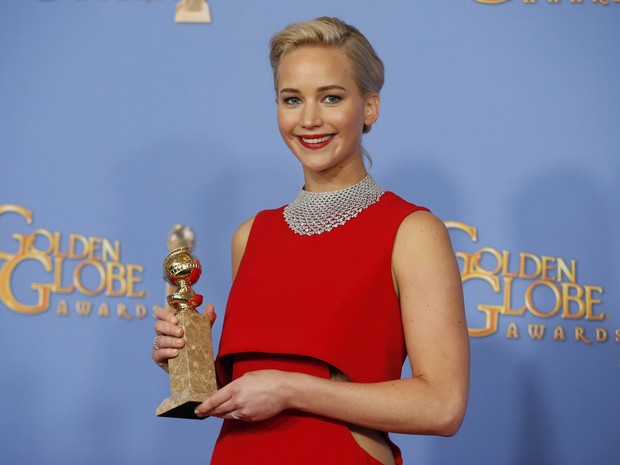 Jennifer Lawrence vence o Globo de Ouro de melhor atriz de comédia ou musical (Foto: REUTERS/Lucy Nicholson)