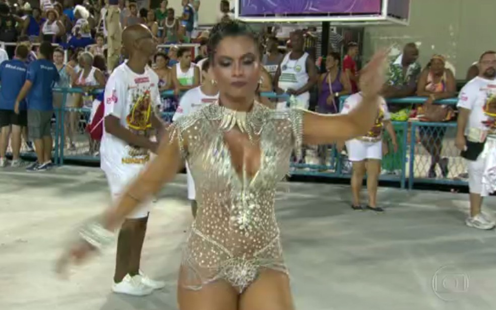 Dani Sperle é destaque da União da Ilha (Foto: Reprodução / Tv Globo)