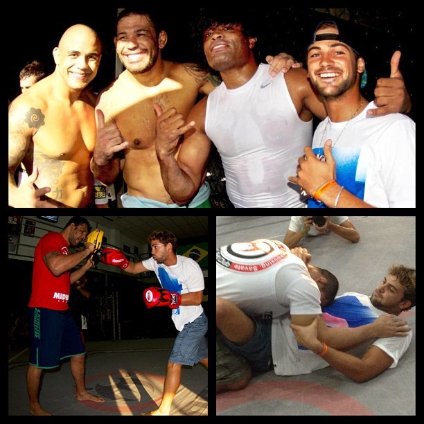 Alejo Muniz, Anderson Silva, Minotauro e Feijão (Foto: Reprodução / Instagram)