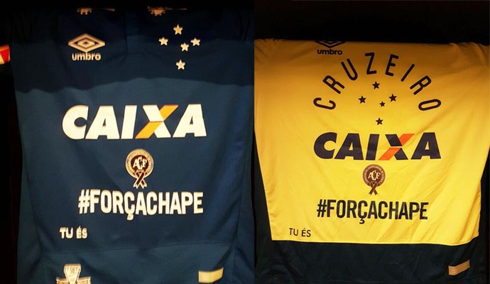 Cruzeiro vai usar uniforme com homenagens à Chapecoense (Foto: Divulgação/ Cruzeiro)