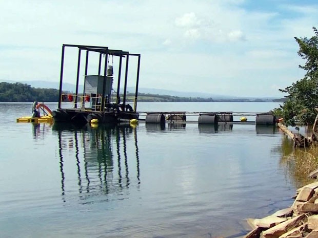 Liminar impede redução de nível da Represa de Peixoto no Sul de Minas (Foto: Reprodução EPTV)
