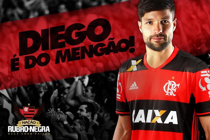 Diego Flamengo anúncio oficial (Foto: Reprodução/Twitter)