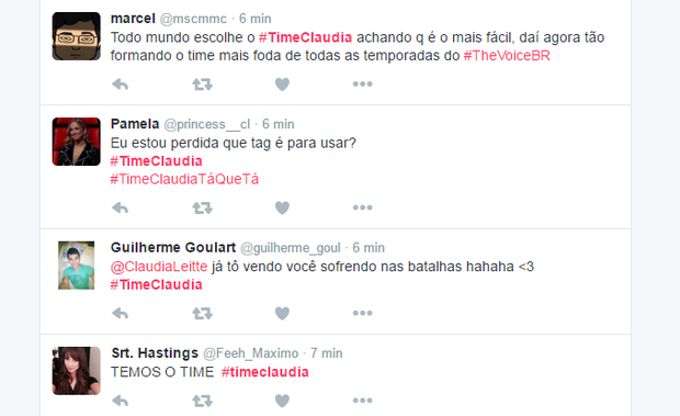 Time de Claudia Leitte faz sucesso na web (Foto: Reprodução/Twitter)