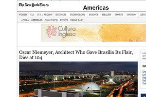 Niemeyer: The New York Times (Foto: reprodução / internet)