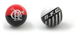 Confrontos guia da rodada bolas - Flamengo x Santos (Foto: Editoria de Arte)