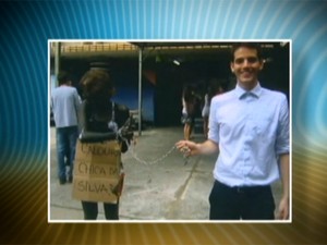 Trote na Faculdade de Direito da UFMG tem gerado polêmica (Foto: Reprodução/TV Globo)