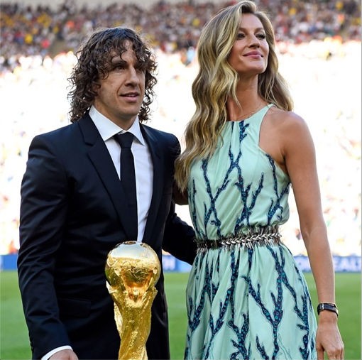 Gisele Bündchen e Puyol (Foto: Reprodução/Instagram)