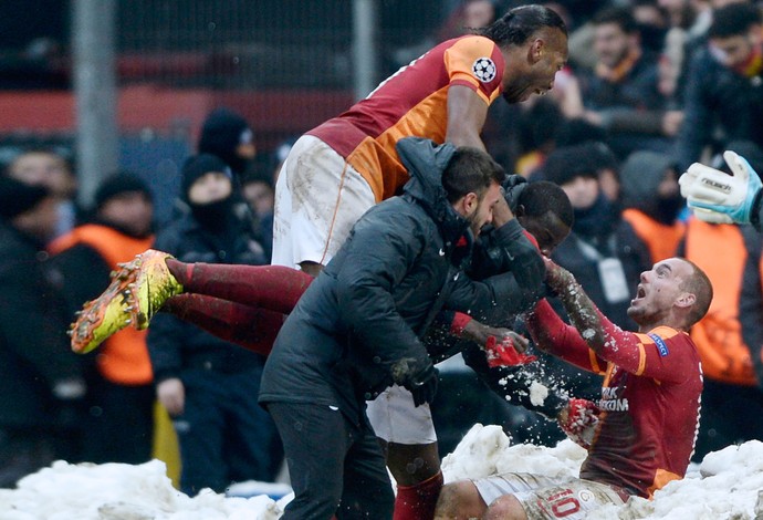 sneijder galatasaray x juventus (Foto: AFP)