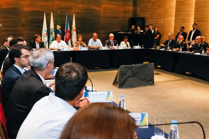 Dilma Rousseff reunião Comitê Rio 2016 (Foto: Roberto Stuckert Filho/PR)