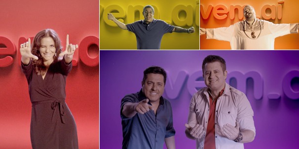 Ivete Sangalo, Zeca Pagodinho, Arlindo Cruz e Bruno e Marrone cantam a música 'vem_aí' (Foto: Globo)