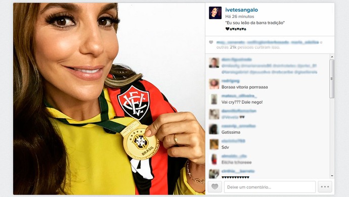 Ivete Sangalo; Vitória; instagram (Foto: Reprodução)