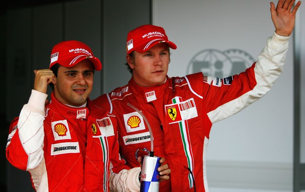 Kimi Raikkonen já foi parceiro de Felipe Massa na Ferrari  (Foto: Getty Images)