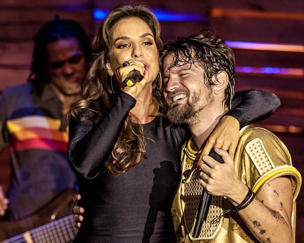 Ivete Sangalo participa da gravação do DVD do Saulo (Foto: Divulgação / Rafael Mattei) Ivete Sangalo participa da gravação do DVD do Saulo (Foto: Divulgação / Rafael Mattei)