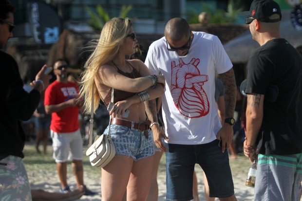 Fernando Medeiros e Aline Gotschalg (Foto: Marcos Ferreira / Photo Rio News)