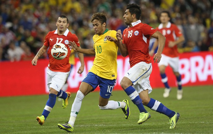 Neymar, Brasil x Chile (Foto: Mowa Press)