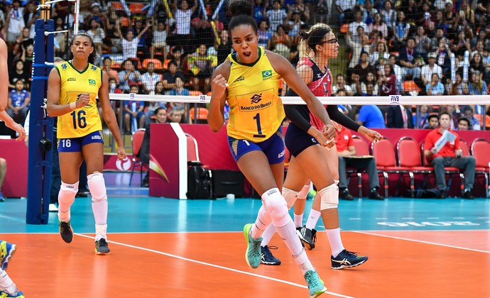 Brasil x EUA - final Grand Prix vôlei feminino comemoração (Foto: Divulgação/FIVB) Brasil x EUA - final Grand Prix vôlei feminino comemoração (Foto: Divulgação/FIVB)