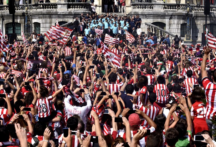 Festa Athletic Bilbao Supercopa da Espanha (Foto: EFE)