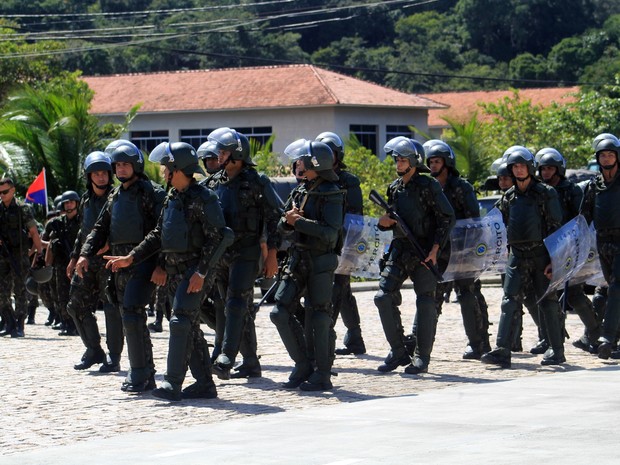 Tropas federais iniciam 'operação Potiguar' em Natal (Foto: Fabiano de Oliveira)