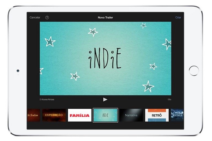 O iMovie é um app exclusivo para iOS e desenvolvido pela própria Apple (Foto: Divulgação/Apple)