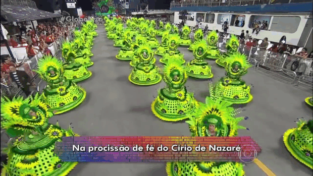 X-9 Paulistana Paulistana conta a lenda do açaí (Foto: Reprodução/TV Globo)