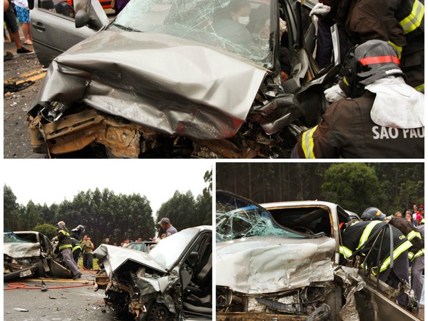 G1 Colisão Entre 3 Carros Mata Homem E Deixa Dois Feridos Em São