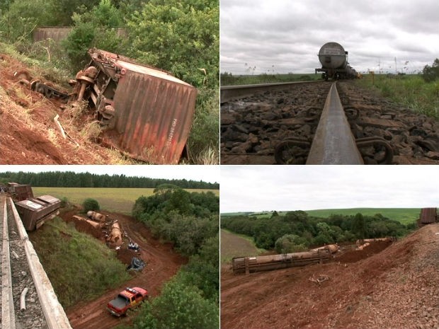 Acidente aconteceu na tarde de quarta-feira (13), em uma área rural de Guarapuava, na região central do Paraná (Foto: Eduardo Andrade / RPC TV)