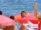 Corpão! Sabrina Sato curte dia de praia no Rio