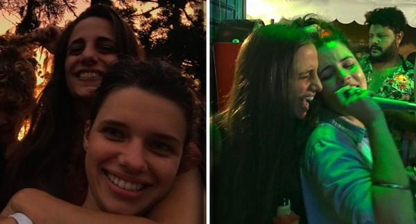 Bruna e Priscila em dois momentos: "Estou apaixonada por ela, pela vida" (Foto: Reprodução/ Instagram)