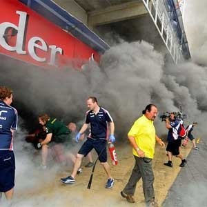 Explos�o interrompe festa da Williams ap�s vit�ria in�dita (Reuters)