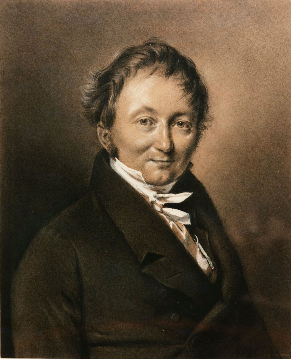 Karl von Drais, em 1820 (Foto: Technoseum / Hans-Erhard Lessing )