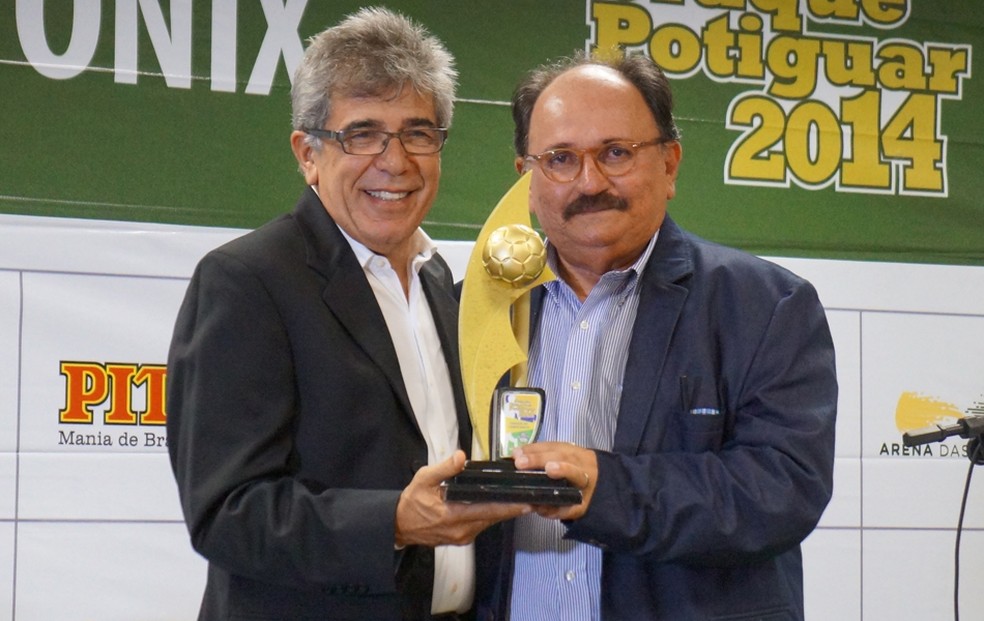 Marconi Barretto, presidente do Globo FC, e José Vanildo, presidente da FNF: polêmica no ar (Foto: Augusto Gomes/GloboEsporte.com)