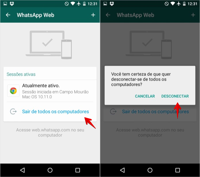 Como Saber Se O Whatsapp Web Está Aberto No Android Iphone E Windows 0749