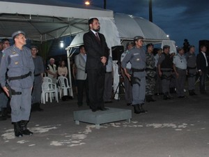 Camilo Capiberibe em evento na Polícia Militar (Foto: Cleito Souza/Agência Amapá)