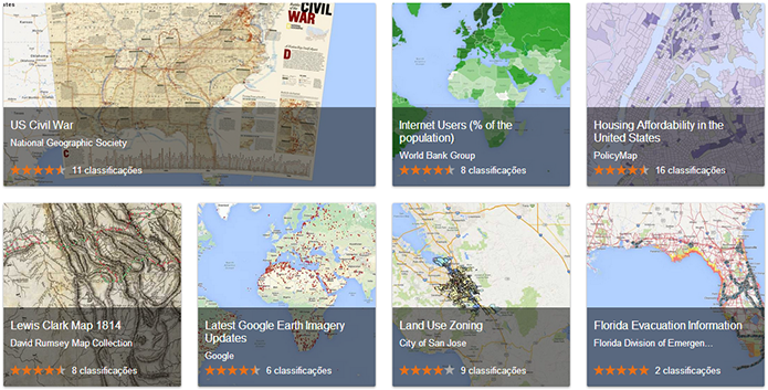 Novo serviço do Google reúne mapas de organizações em galeria (Foto: Reprodução/Galeria do Maps)