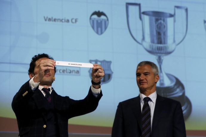 Sorteio semifinal Copa do Rei Barcelona (Foto: EFE/Juan Carlos Hidalgo)