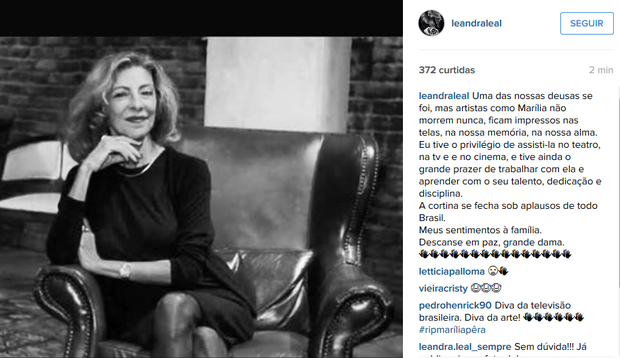 Leandra Leal (Foto: Instagram / Reprodução)