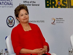 Dilma Rousseff participa da abertura da 15ª Conferência Internacional Anticorrupção, em Brasília. (Foto: Roberto Stuckert Filho/PR)